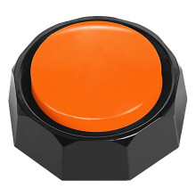 (Orange, One size) New Upgrade Dog Buttons for Communication, Voice Recordable Buttons, Training Dogs Talking Recording Button, Funny Gift for Pet Cats Starter