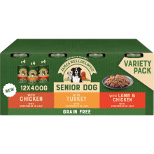 James Wellbeloved Senior Grain Free in Loaf 12 Cans, Hypoallergenic Wet Dog Food, Pack of 1 (12 x 400 g)