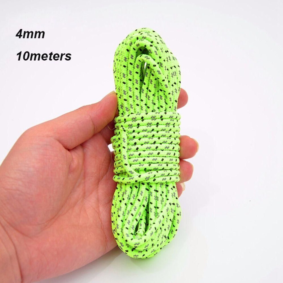 (4mm 10meters) Camping Hiking Parts Tent Accessories Rescue Ropes Tents Line Cord Tent Rope Umbrella Paracord