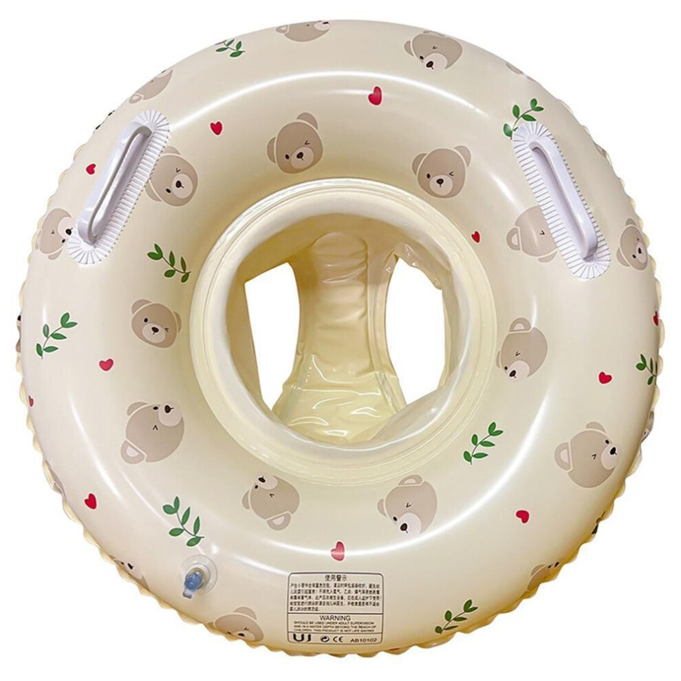 (bear) Reusable Floating Swimming Ring Inflatable Swimming Life Belt Ring Swimming Mat
