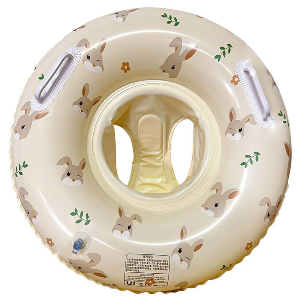 (rabbit) Reusable Floating Swimming Ring Inflatable Swimming Life Belt Ring Swimming Mat