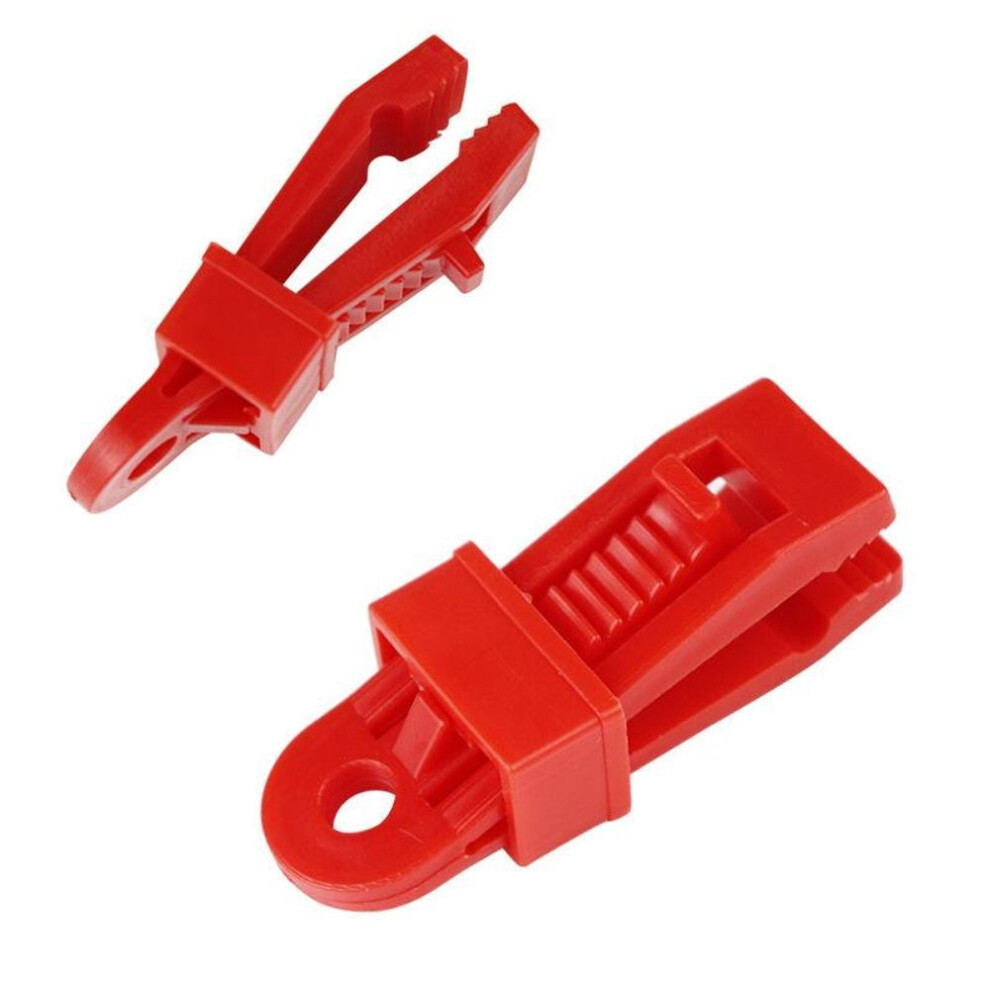 (red, 5 Pcs) 5/10/15/20 Pcs Tarp Clamp Awning Tent Canopy Clamp Clip Snap Canvas Anchor Gripper Caravan Jaw Grip Trap Fixing Hook Wind Rope Buckles