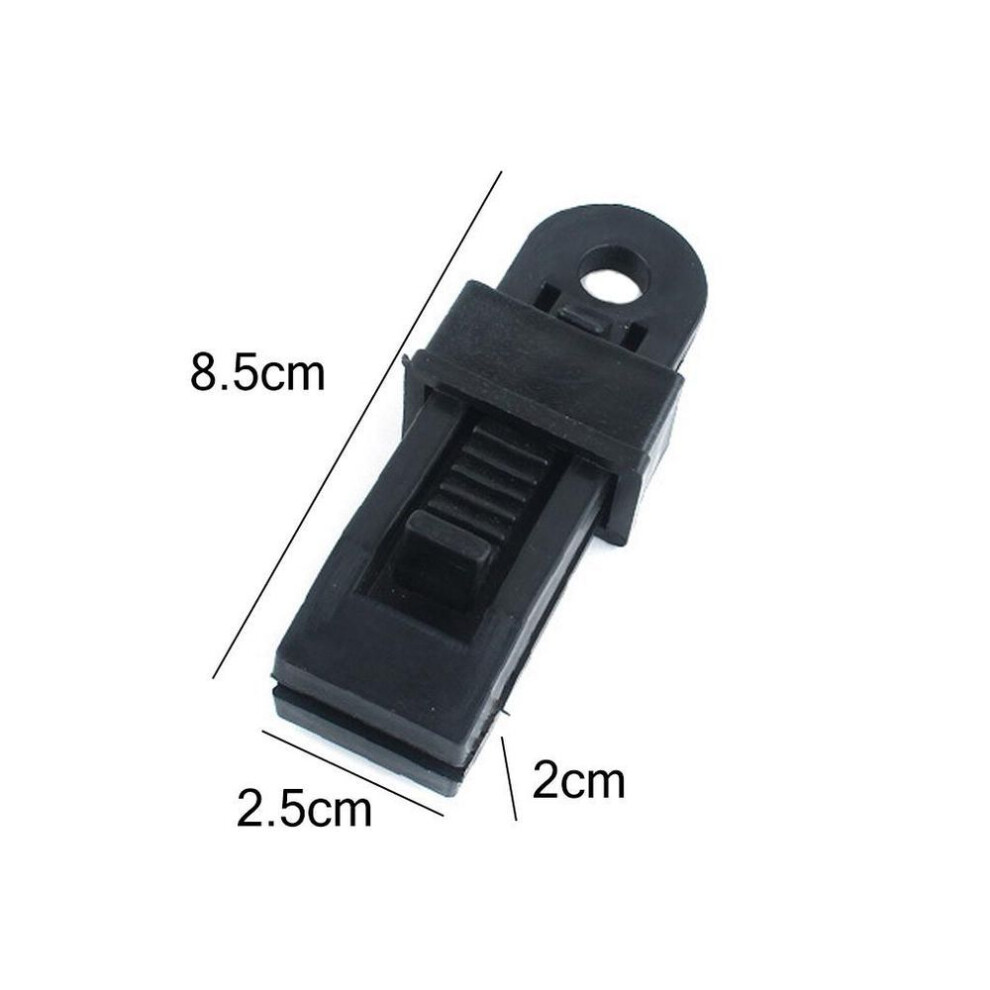 (black, 5 Pcs) 5/10/15/20 Pcs Tarp Clamp Awning Tent Canopy Clamp Clip Snap Canvas Anchor Gripper Caravan Jaw Grip Trap Fixing Hook Wind Rope Buckles