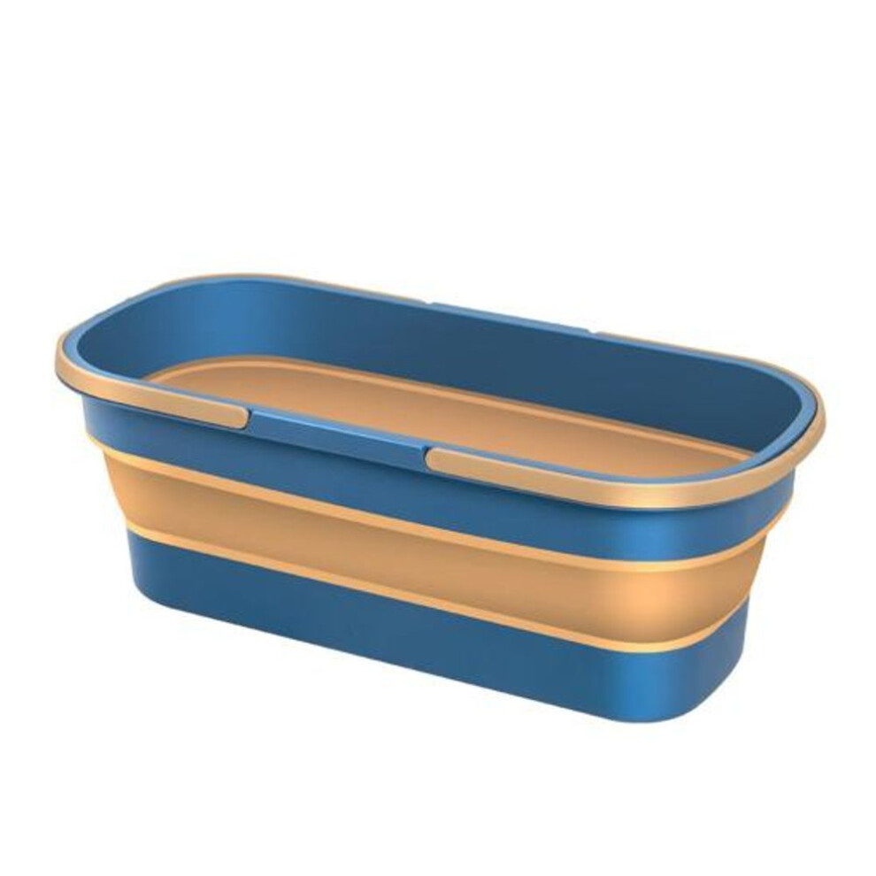 (blue) Water Bucket Independent Liquid Tank With Handle Foldable Design Portable Large Capacity Reusable Collapsible Water Bucket