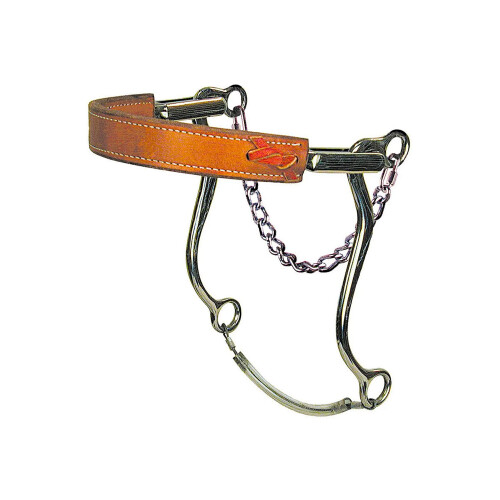 Reinsman 951 Mechanical Hackamore with Flat Leather Nose; Stage C
