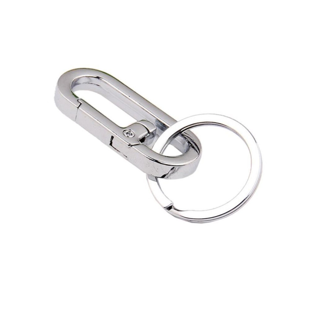 (as the picture) Stainless Steel Carabiners Clips Keychain Hook Buckle Single Loop Indoor Outdoor Tools For Backpack Camping Hiking Mit