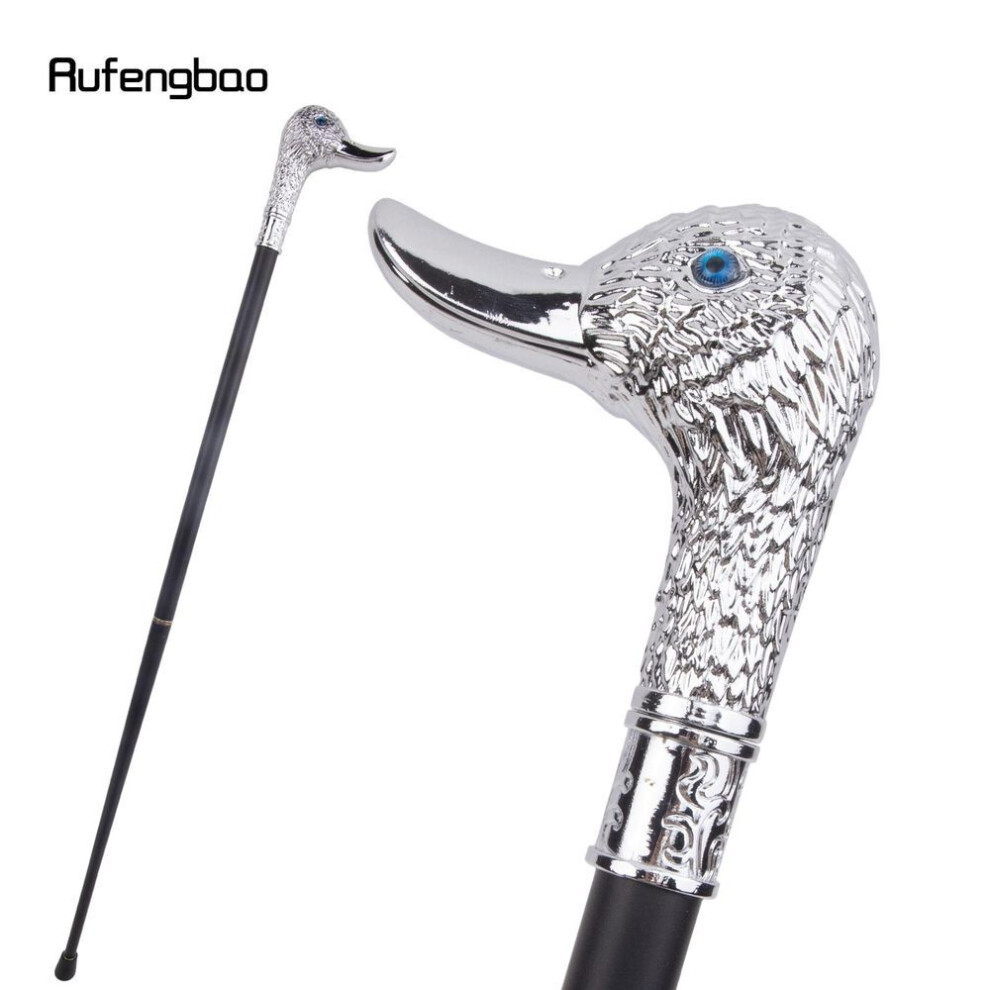 (as the picture) White Duck Head Fashion Walking Stick Decorative Stick Cospaly Vintage Party Fashionable Walking Cane Crosier 95cm