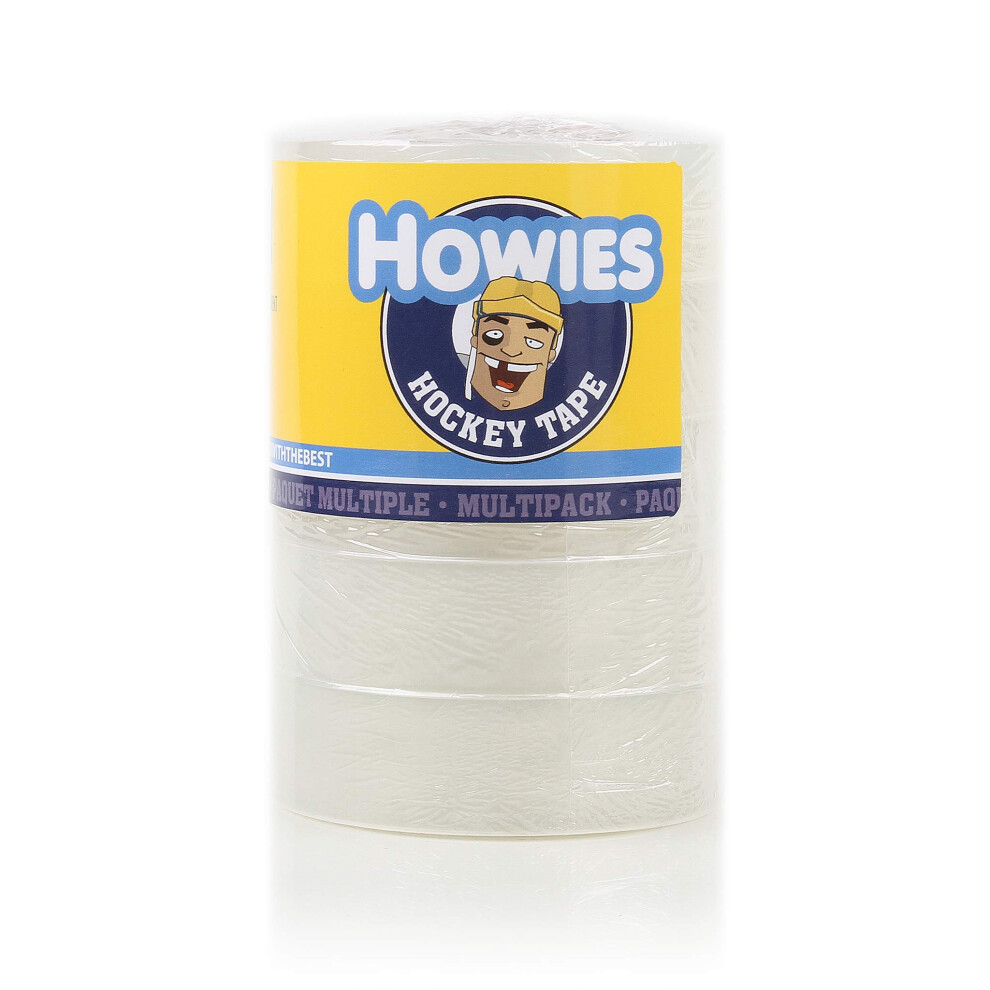 Howies Hockey Tape 5 Roll Pack of Hockey Shin Pad Tape Clear 5