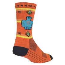 SockGuy Crew 6 tum Thunderbird Cykel/Löparstrumpor (Thunderbird - L/XL)