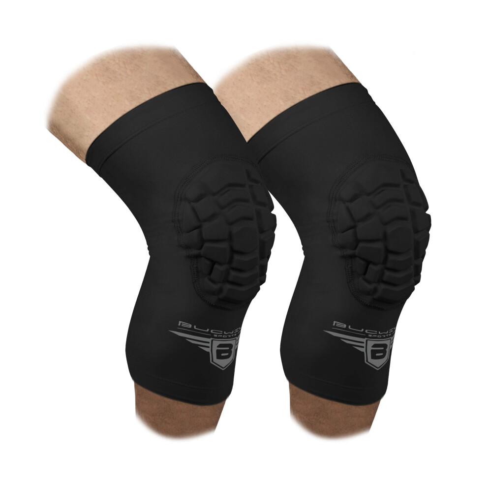 Bucwild Sports Compression Knee Pads for Basketball Volleyball Wrestli-image-OPC-PFKSKJZ-NEW
