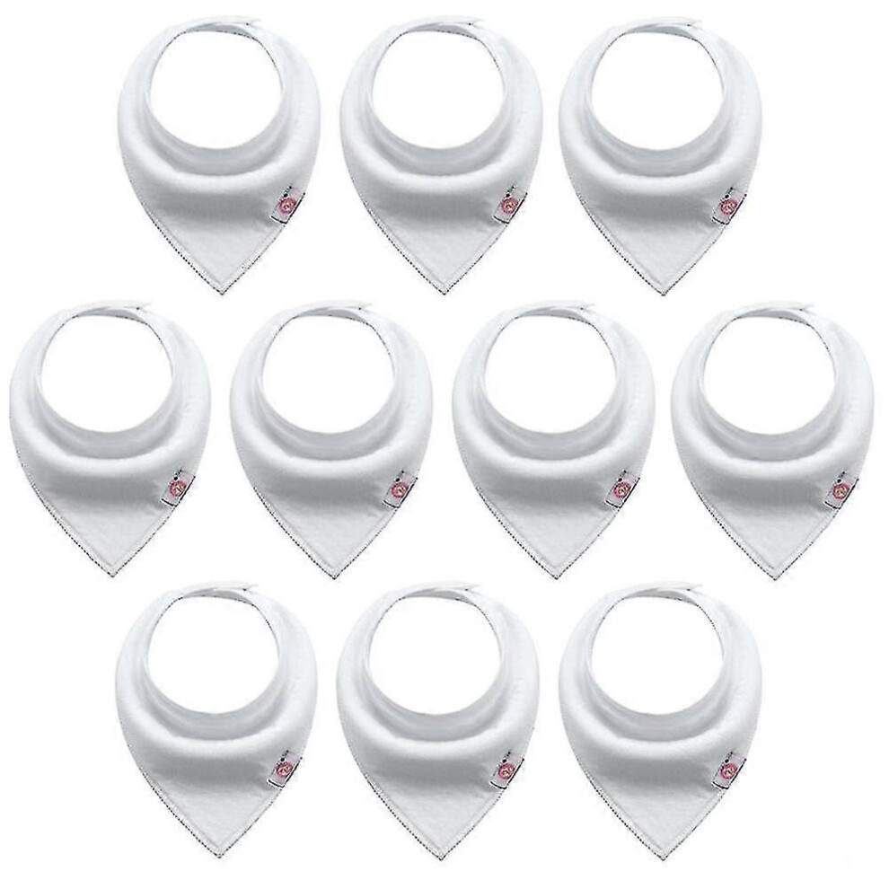 Baby Bandana Drool Bibs 10-pack Baby Bibs for Boys, Girls, Unisex for Teething And Drooling