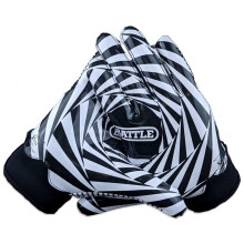 Gants de football Battle Sports Kaleidoscope Doom 1.0 Wide Receiver - Gants de football pour adultes et jeunes - Gants Ultra Grip - Adulte XX-Large