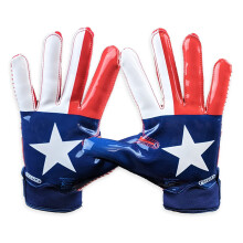 Battle Sports Texas Flag Doom 1.0 Wide Receiver fodboldhandsker - Voksen- og ungdomsfodboldhandsker - Ultra Grip-handsker - Voksen XXL