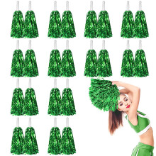 Dilibra 24 datorer metalliska cheerleading pom poms fr barn cheerleaders cheer pom poms med batonhandtag jublande trupphandblomma fr vuxna lag