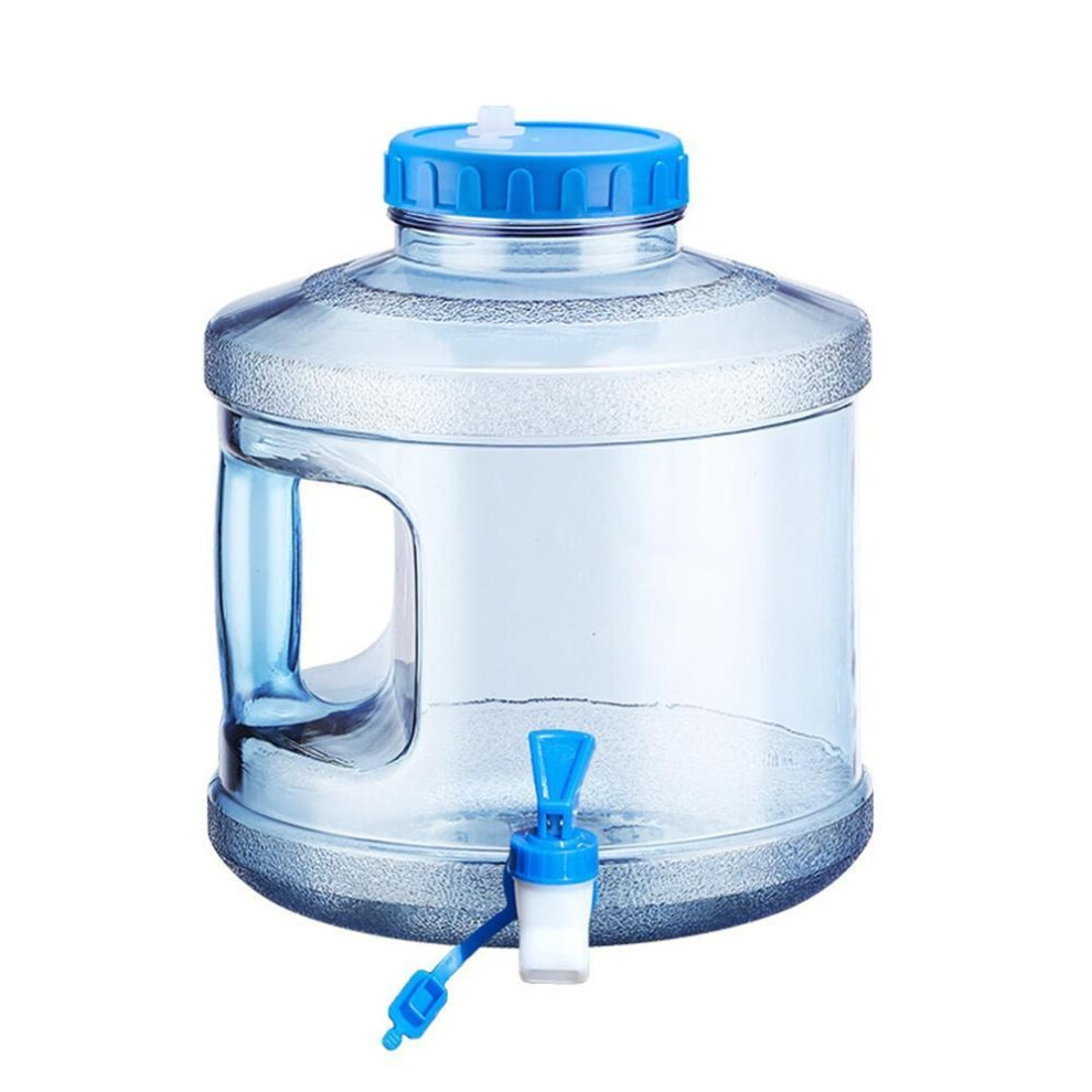 (blue) 7.5l Portable Water Container Large Capacity Drinking Water Jug With Faucet Water Storage Container For Hiking Self-driving Tour