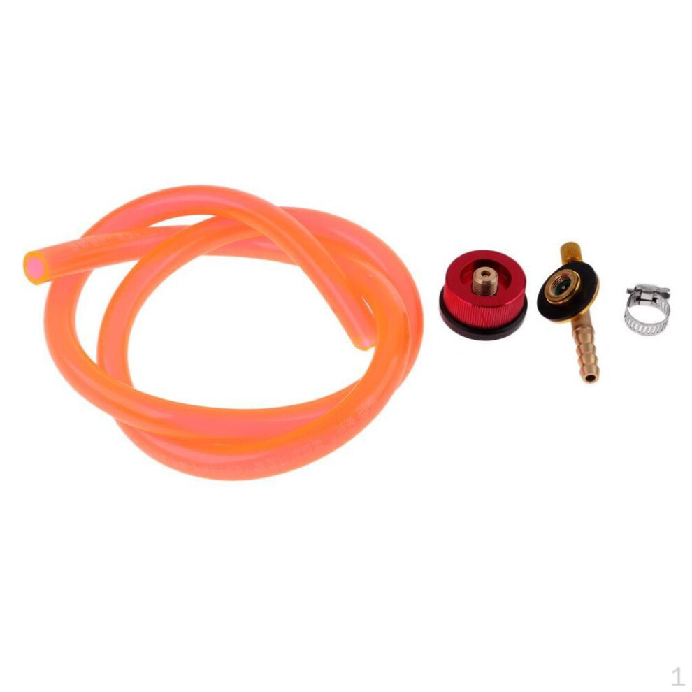 Outdoor Camping Gas Stove Tank Refill Adapter Burner Cylinder Hose