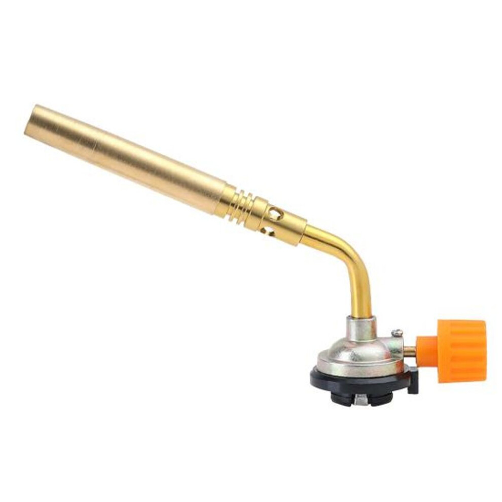 Butane Gas Torch Head Brass Flamethrower Casette Torch Nozzle Baking Sprayer Head Soldering