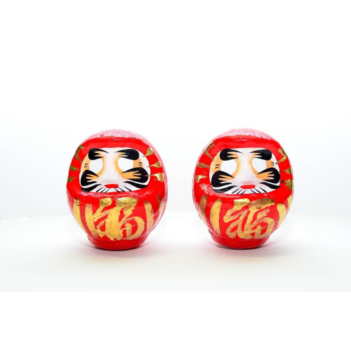Daruma Doll Paper-Mache 3.75"" Tall 2