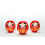 Daruma Doll Paper-Mache 3.75"" Tall 2