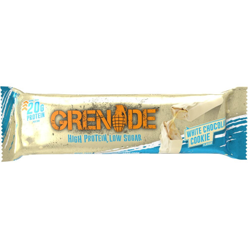 Grenade Grenade High Protein, Low Sugar Bar - White Chocolate Cookie, 12 x 60 g 1