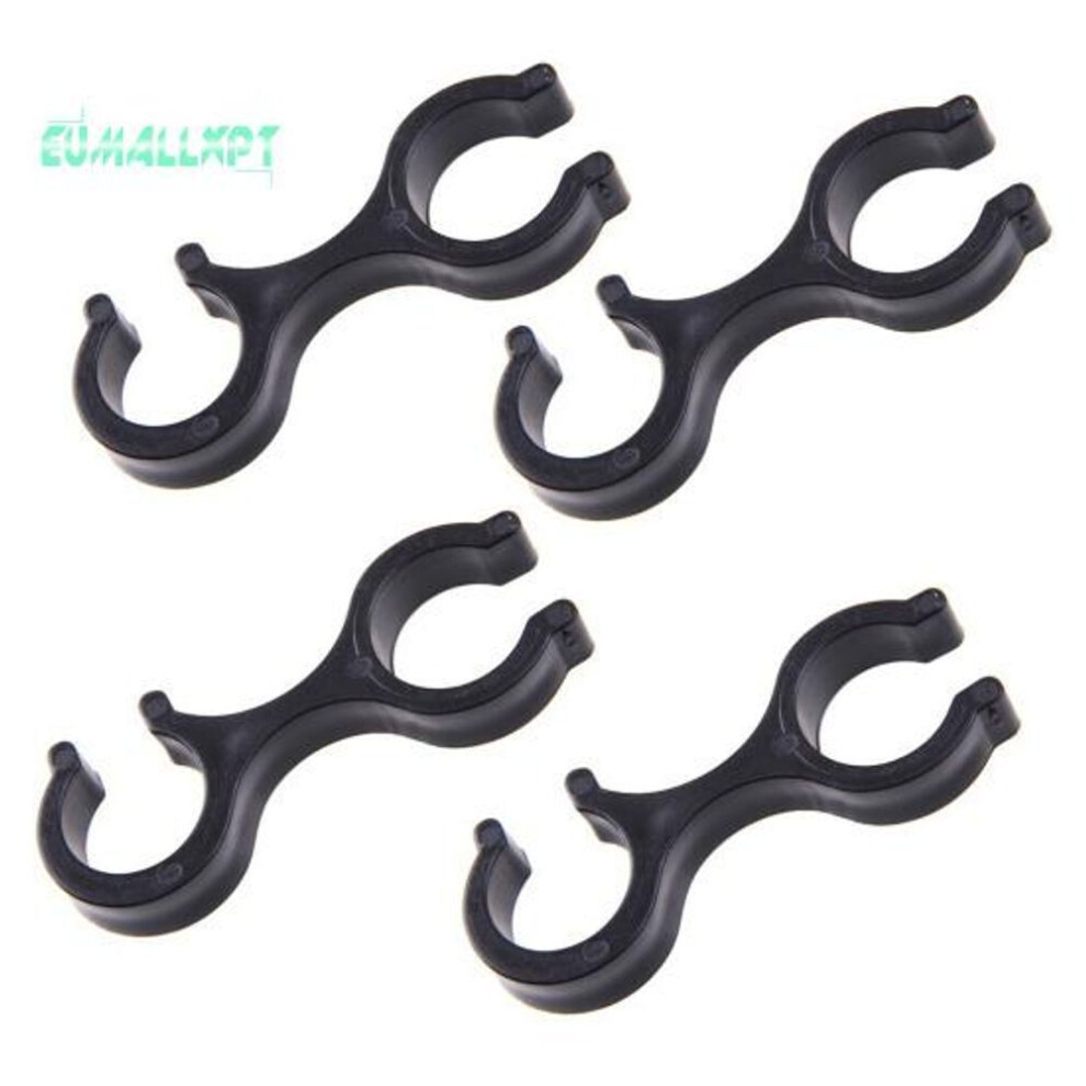 (4pcs) 4pcs Trekking Pole Buckle 8-character Non-slip Opening Strong Load-bearing Trekking Pole Double Ring Buckle Outdoor Supply