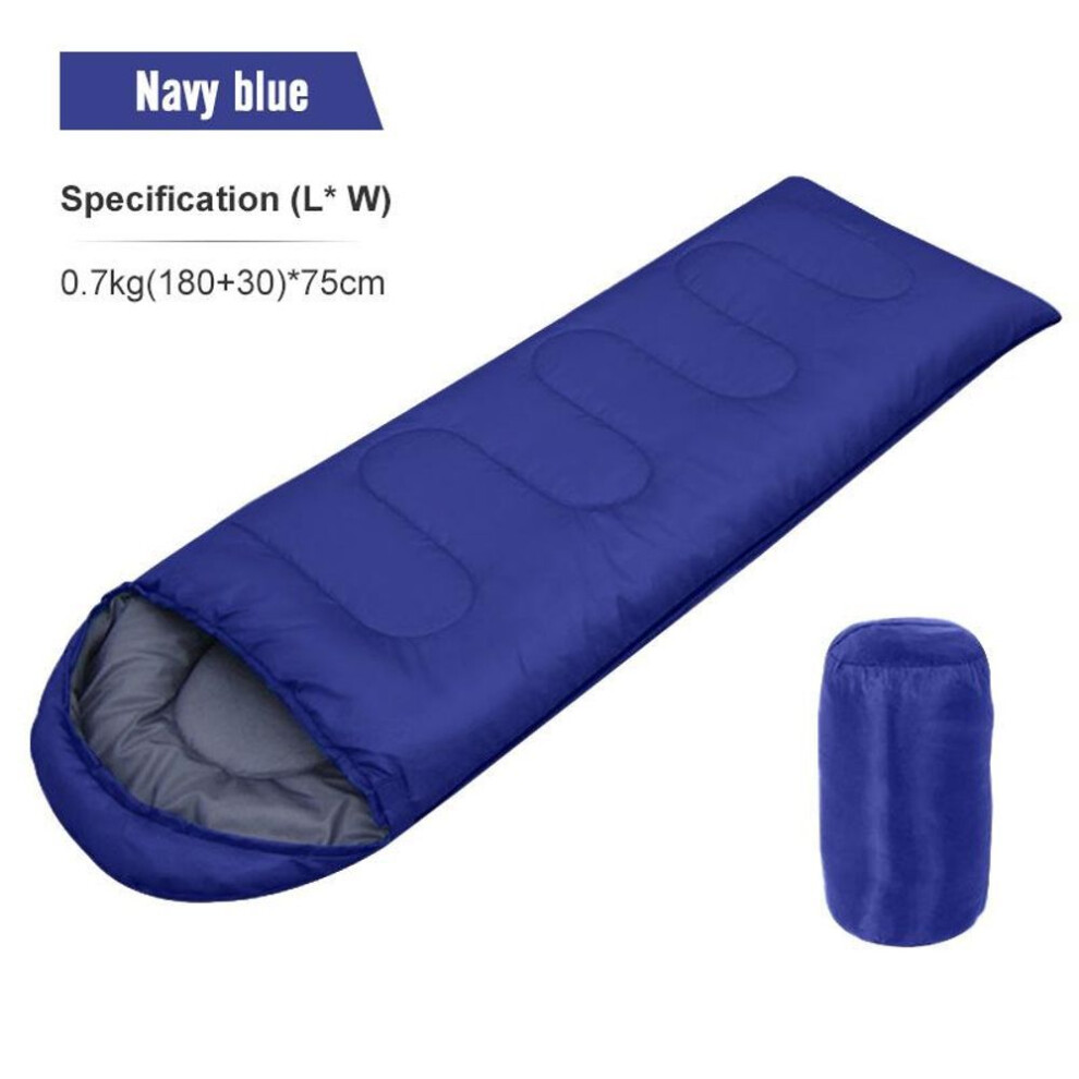 (navy blue) Waterproof Lightweight Camping Sleeping Bag 4 Season Warm Cold Envelope Backpacking Sleeping Bag For Outdoor Traveling Hiking