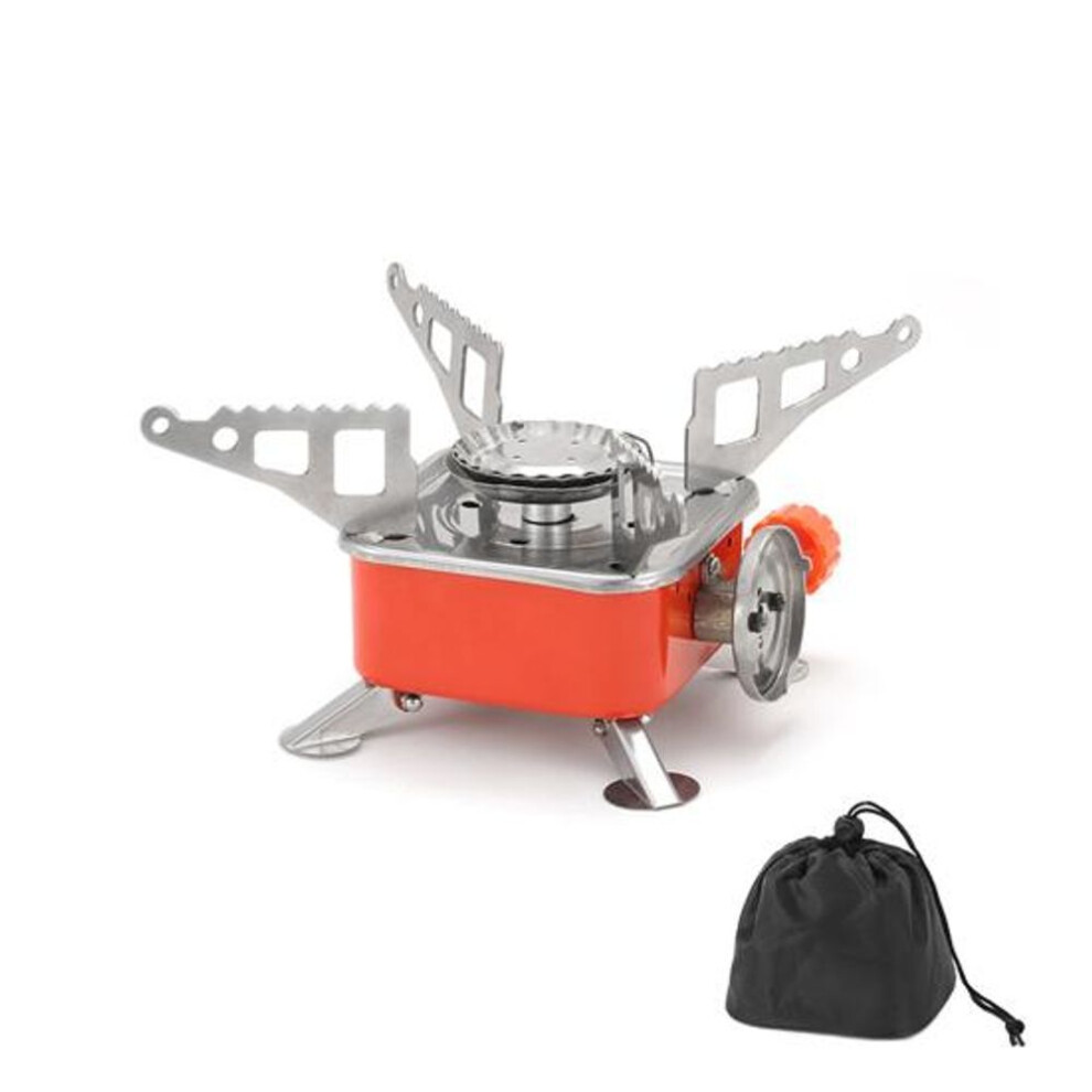 1 Set Strongly Compatible Stove Burner Anti-slip Bracket Non-deformable Outdoor Square Gas Camping Tool Cooking