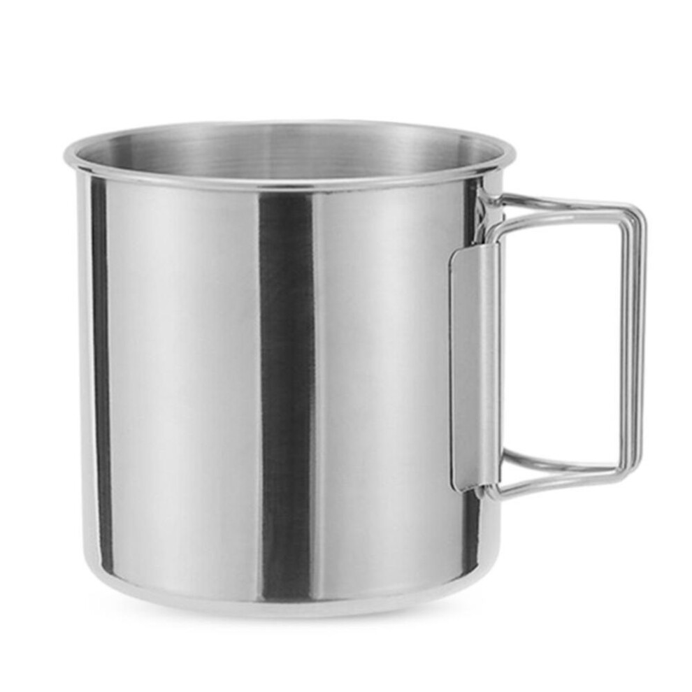(330ML) Camping Water Cup Stainless Steel Coffee Cup Tea Beer Coffee Mug for Outdoor Use