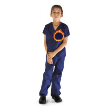 M&M Scrubs Super Soft Children Scrub Conjunto Kids Dress Up (12/14 True Navy Blue)