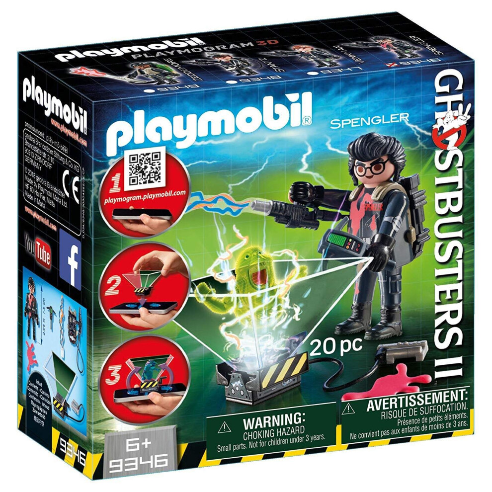 New Playmobil Ghostbuster Egon Spengler Building Set 9346