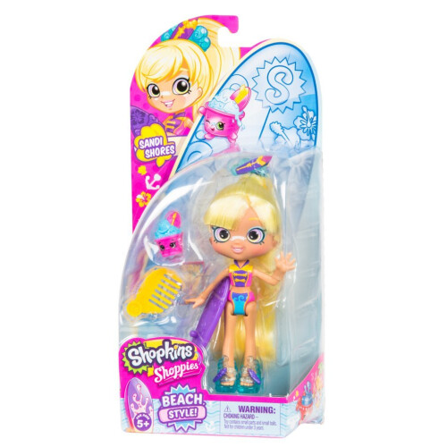 Shopkins Shopkins Shoppies Σ7 Κούκλα Μοναδική Συσκευασία - SURF 1