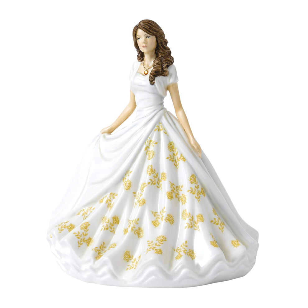 Real Techniques Royal Doulton Birthstone Petites November Topaz Hn 5907 Figurine 7 Orange