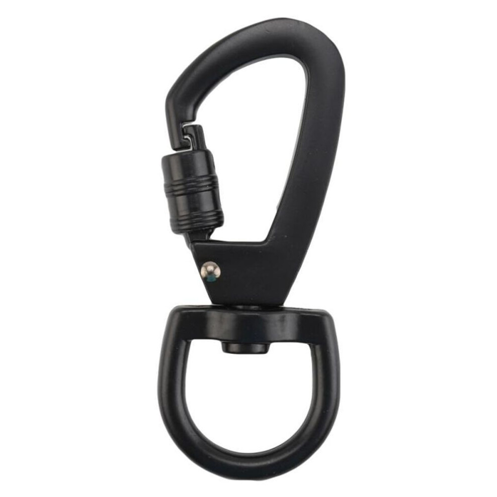 Multifunctional D-type Buckle Auto Locking Carabiner With Swivel Rotating Ring For Outdoor Climbing Keychain Hook Pet Leash Hook