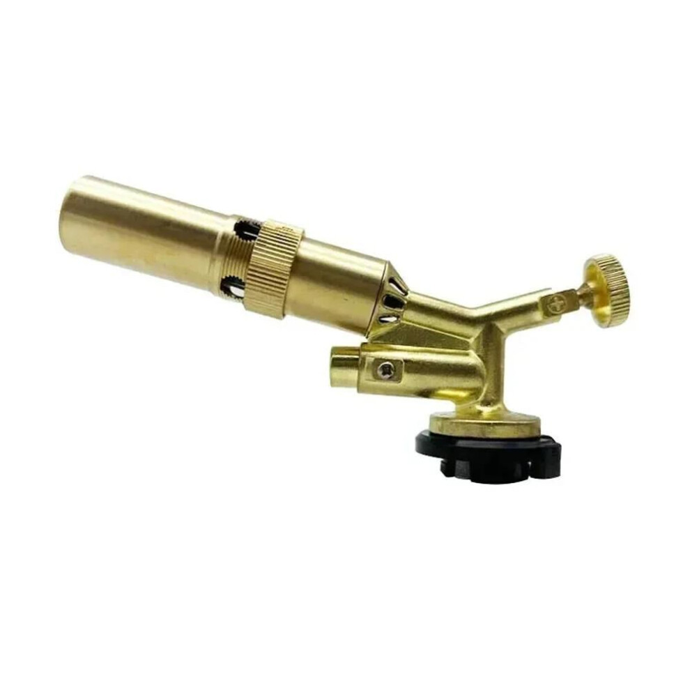 (as the picture) Welding Gas Torch Flame Butane Burner Outdoor Camping Bbq Lighter Flamethrower Brass Copper Kitchen Plumbing Welding Equipment