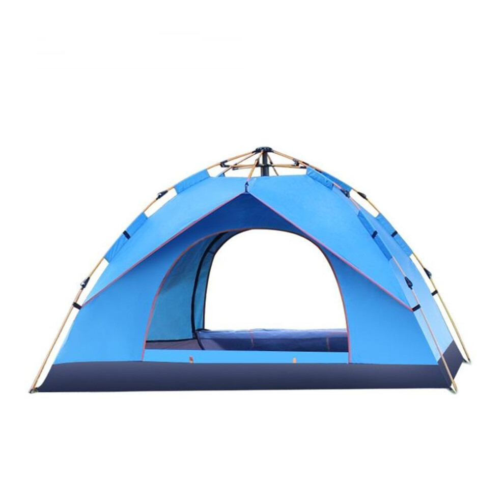 (blue, 200*150*120cm) Outdoor Two Person Portable Tent, Windproof, Waterproof, Foldable, Fully Automatic Camping, Camping, Outdoor Equipment Tent