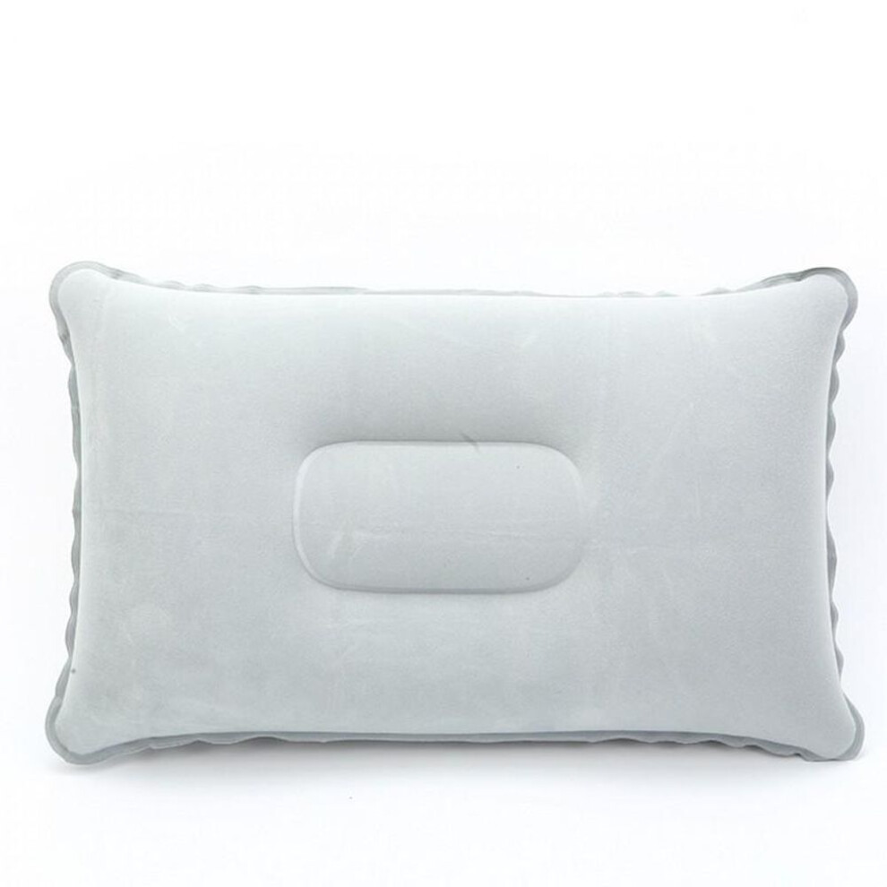 (grey) PVC Inflatable Camping Pillow