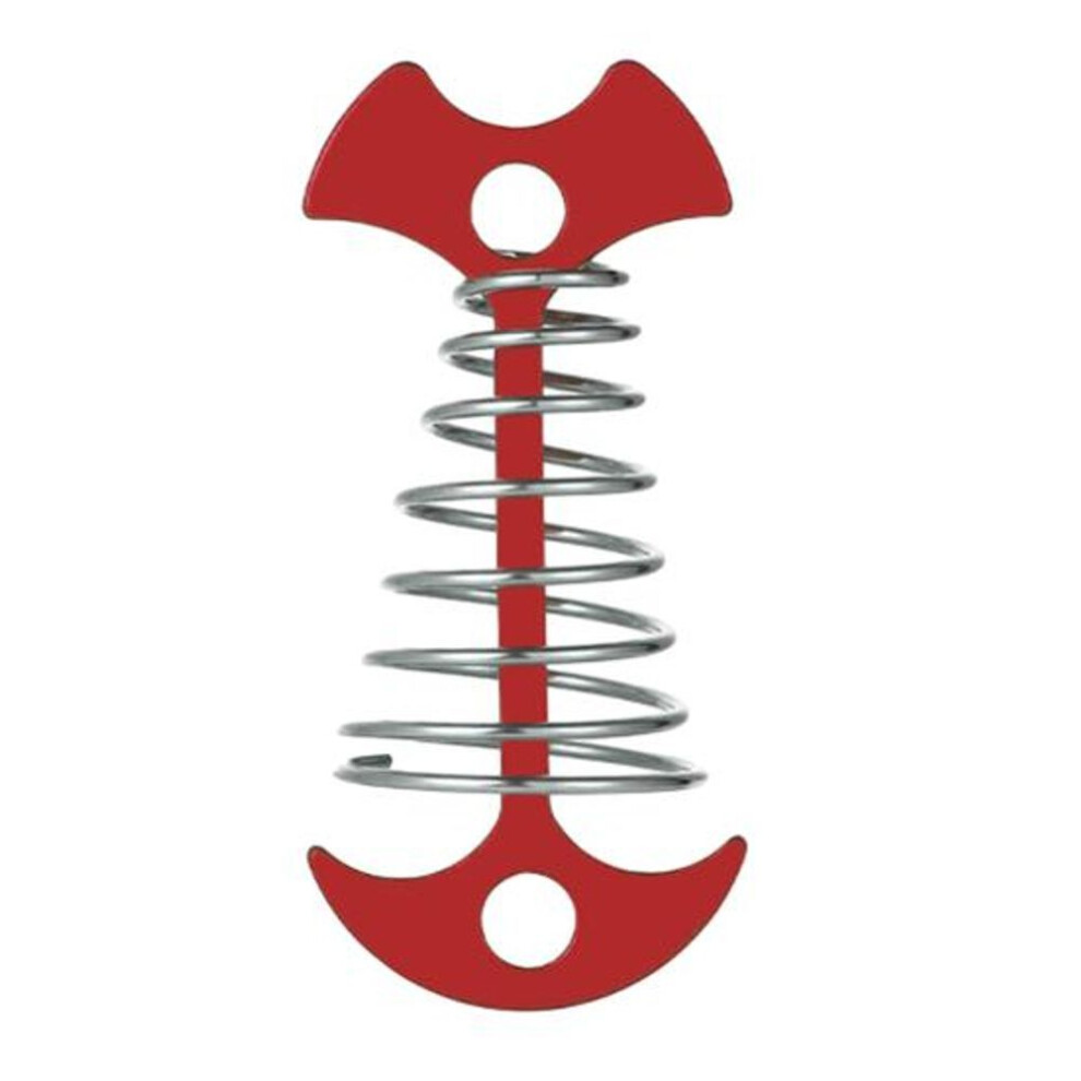 (red) Outdoor Camping Nail Telescopic Spring Fish Bone Nail Aluminum Alloy Tent Nail Hiking Ground Pin Travel Tent Equipment Accessories