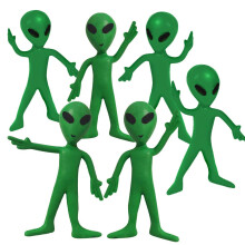 ArtCreativity Buigbare Alien Figuren Set van 12 Flexibele Mannen Verjaardagsfeestje Gunsten voor Jongens en Meisjes Stress Relief Fidget Speelgoed vo