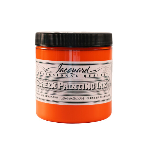 (Orange) Professional Screen Printing Ink 8oz (226ml) 2