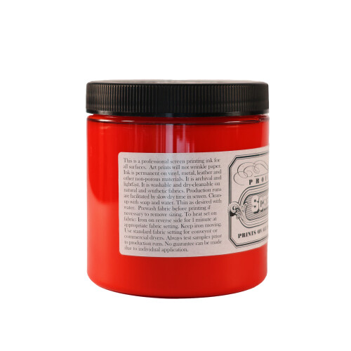 (Scarlet) Professional Screen Printing Ink 8oz (226ml) 2