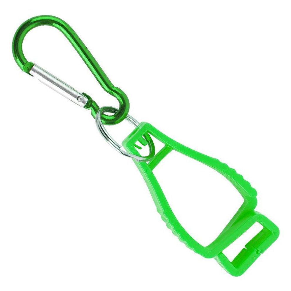 (green) Glove Clips For Work Glove Holders Glove Belt Clip With Metal Hook Portable Work Gloves Grabber Holder Clip With Plastic Hook