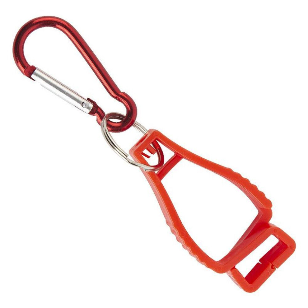 (deep carmine pink) Glove Clips For Work Glove Holders Glove Belt Clip With Metal Hook Portable Work Gloves Grabber Holder Clip With Plastic Hook