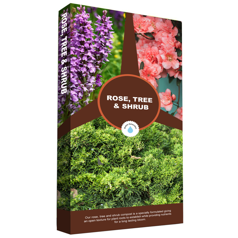 60L Rose Tree & Shrub Compost Gardening Soil For Planting