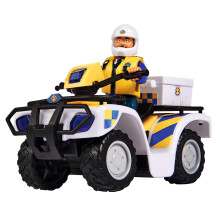 Simba 109251093 Fireman Sam Police Quad with Malcolm Figure  with Acce