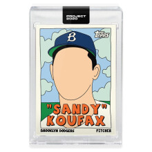 Topps PROJEcT 2020 Karte 76  1955 Sandy Koufax von Fucci