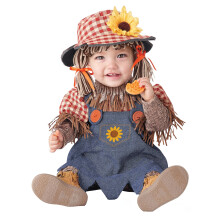 Disfraz infantil de espantap   jaros adorable de California Costumes, de 12 a 18 meses, azul y marr   n
