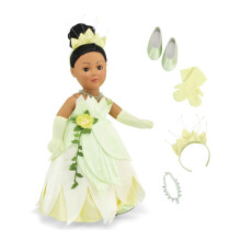 Emily Rose 18 tommer dukket?j 5-PC Princess Value Gift Set | 18 dukke kostume kjole og tilbeh?r t?j med krone halsk?de handsker og matchende sko