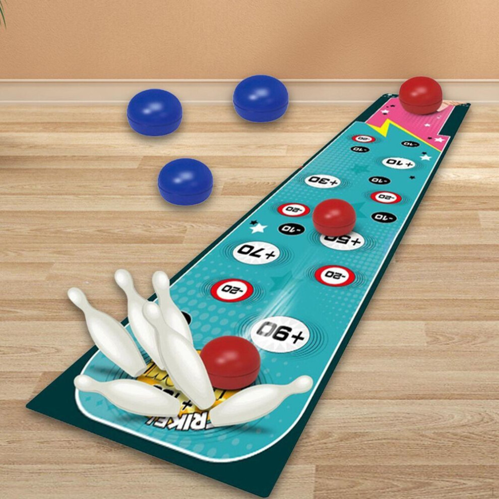 Kids Bowling Set Outdoor Game Early Development Mini Tabletop Shuffleboard Table for Party