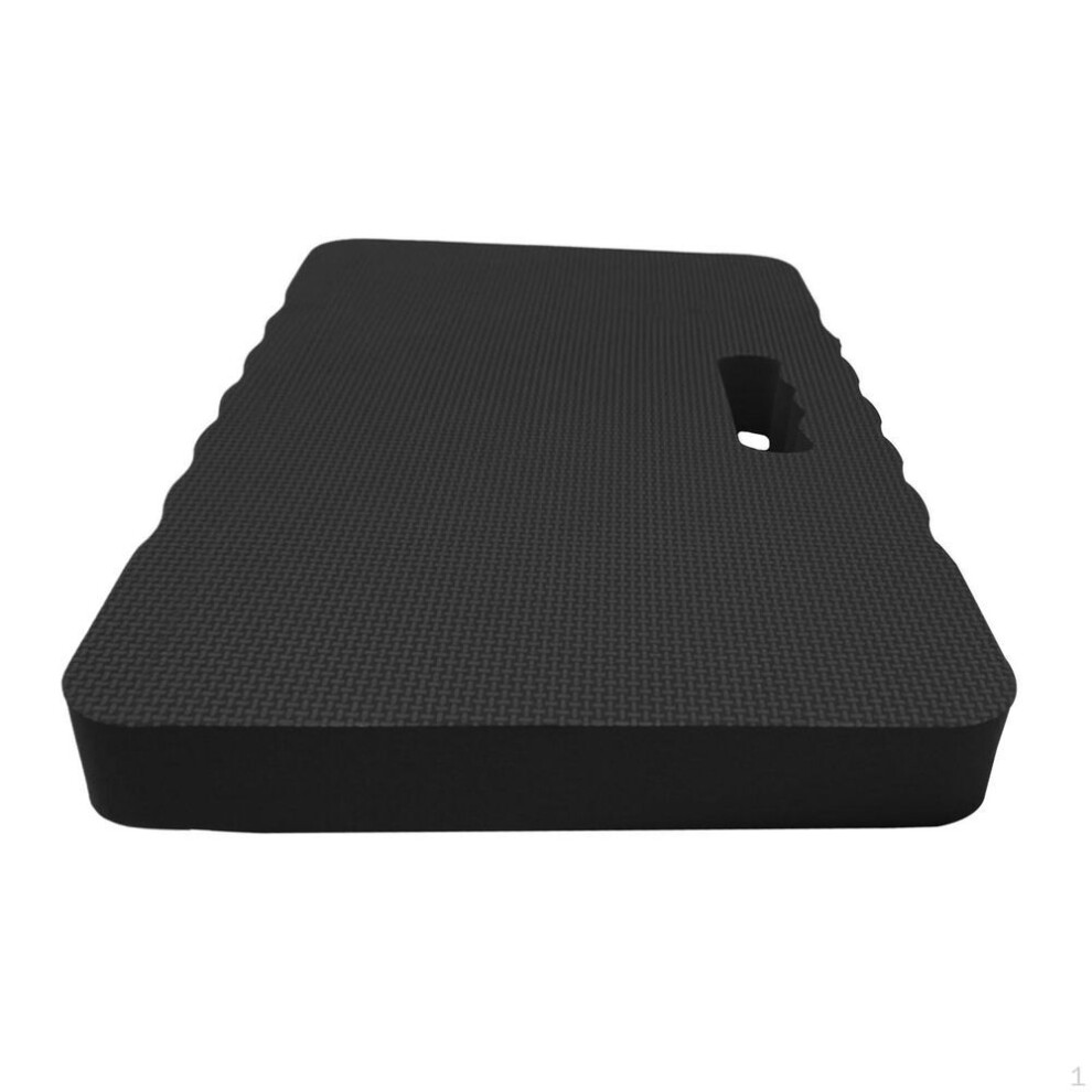 (as the picture, 400g Black 46x28x4cm) Garden Kneeler Kneeling Pad Knee Cushion Anti Skid Built in Handle Multipurpose Portable for Auto