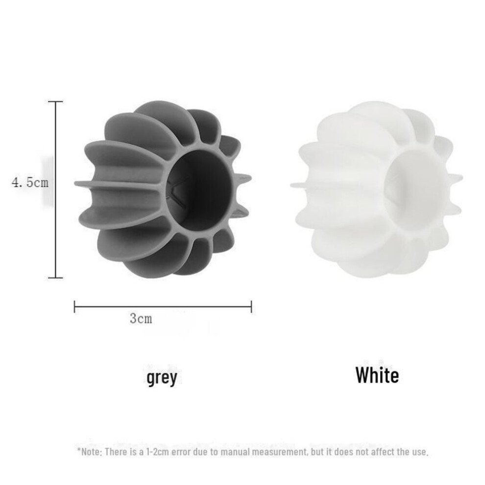 (white) "Magic Laundry Ball: Anti-Entanglement Hair Absorber for Washing Machine"